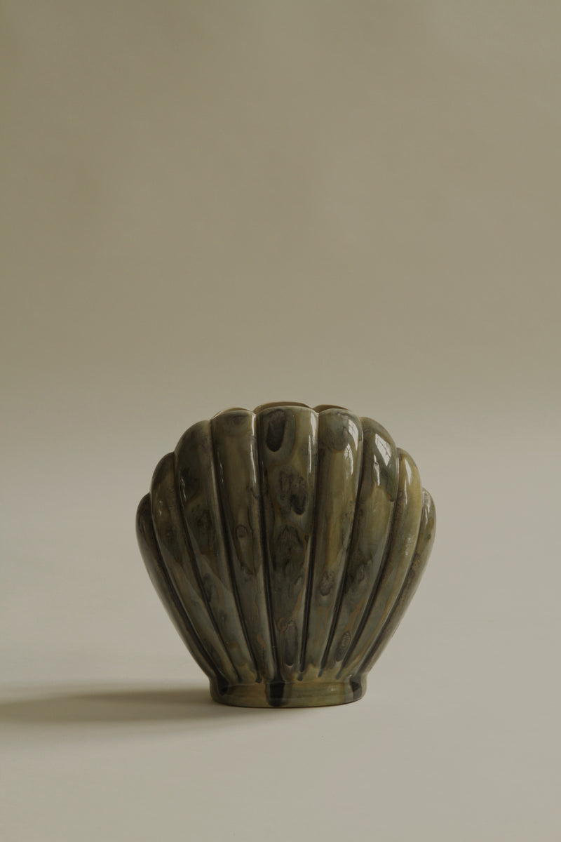 Green Shell Vase