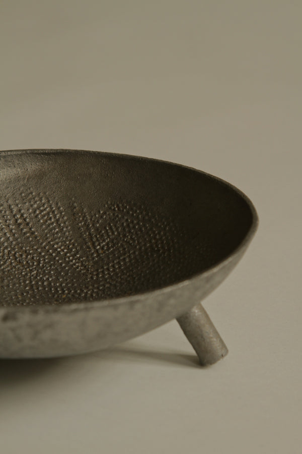 Aluminium Ridged Footed Bowl