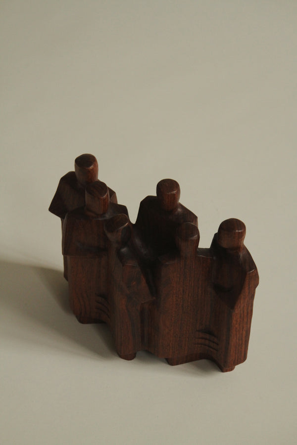 Wooden Figural Crowd
